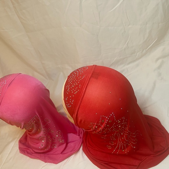 Muslim one piece kids hijab lslamic girl solid Scarf Arab head Wrap Hat - Picture 8 of 12